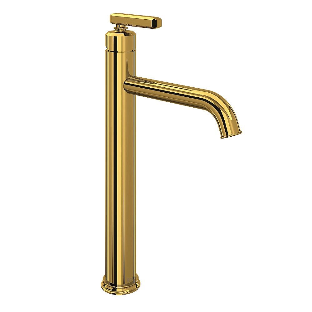 Rohl AP02D1LMULB Apothecary™ Single Handle Tall Lavatory Faucet - Unlacquered Brass