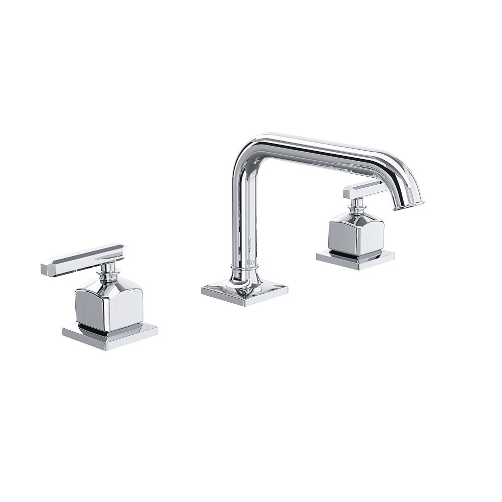 Rohl AP09D3LMAPC Apothecary™ Widespread Lavatory Faucet With U-Spout - Polished Chrome