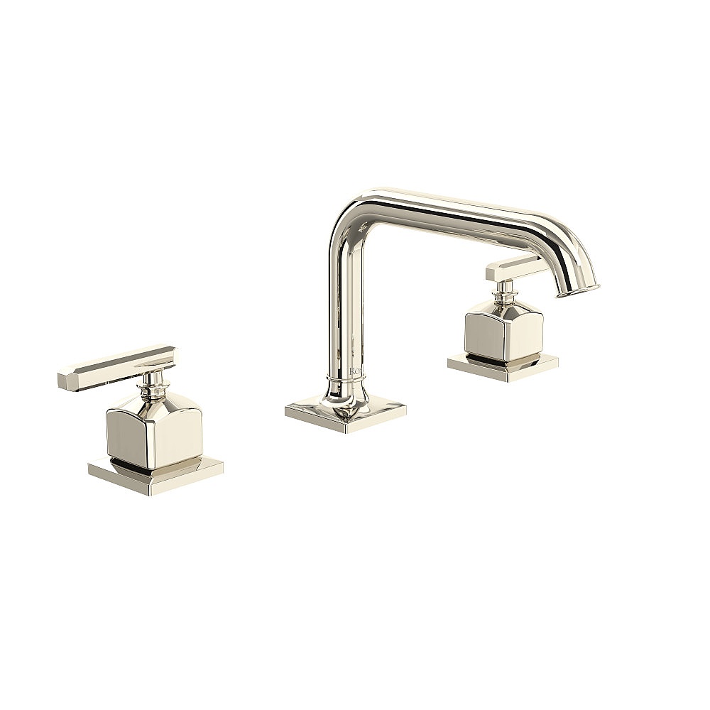 Rohl AP09D3LMPN Apothecary™ Widespread Lavatory Faucet With U-Spout - Polished Nickel