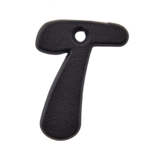 Richelieu 1040219 2" Rustic Letter "T" - Black