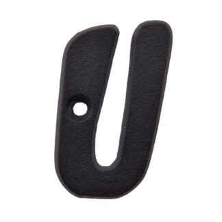 Richelieu 6216048 2" Rustic Letter "U" - Black