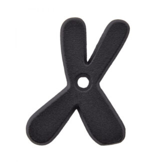 Richelieu 1040251 2" Rustic Letter "X" - Black