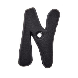 Richelieu 1040154 2" Rustic Letter "N" - Black