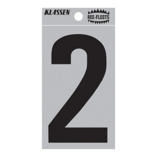 Richelieu 1013416 3" Ree-Flect Number #2 - Black & White