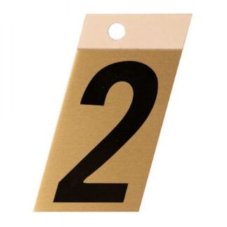 Richelieu 1001981 2" Metl-Stik Number #2 - Black & Brass