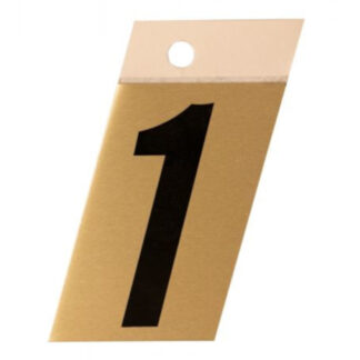 Richelieu 1001973 2" Metl-Stik Number #1 - Black & Brass