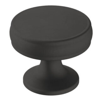 Amerock BP36793FB 1-1/4" Renown Cabinet Knob - Flat Black