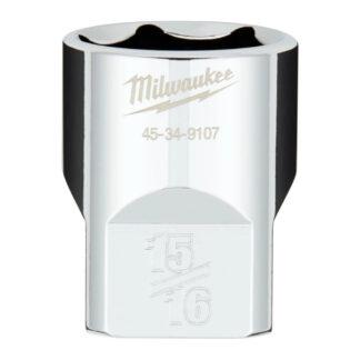 Milwaukee 45-34-9107 1/2" Drive 15/16" SAE 6-Point Socket with FOUR FLAT™ Sides