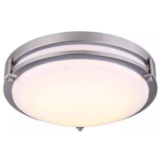 Canarm LFM112A13BN-3CCT 13" Gilda Flush LED Light Fixture - Brushed Nickel