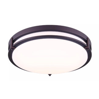 Canarm LFM112A16ORB-3CCT 16" Gilda Flush LED Light Fixture - Oil-Rubbed Bronze