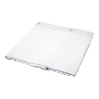 ASI 1200-V42 72" x 42" Shower Curtain with Grommets - White