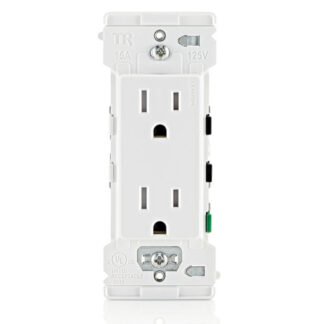 Leviton E5325-742 15AMP 125V Decora Edge Receptacle - White