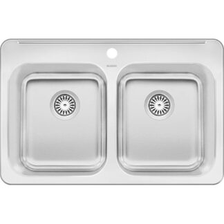 Blanco 401250 Horizon 2.0 Drop-In Kitchen Sink, 8" Hole - Stainless Steel