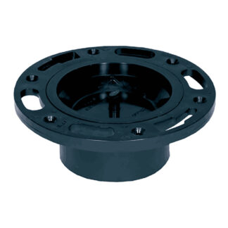 Bow Plumbing 602268 4" x 3" Adjustable Cap ABS Toilet Flange