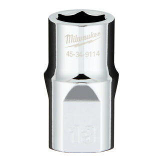 Milwaukee 45-34-9114 1/2" Drive 13MM Metric 6-Point Socket with FOUR FLAT™ Sides