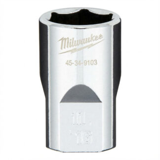 Milwaukee 45-34-9103 1/2" Drive 11/16" SAE 6-Point Socket with FOUR FLAT™ Sides