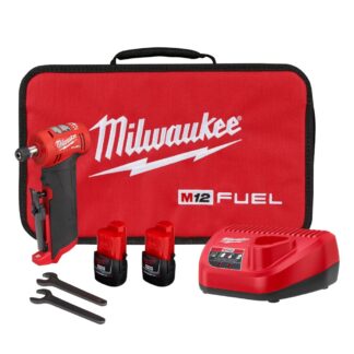 Milwaukee 2485-22 M12 FUEL™ 1/4" Right Angle Die Grinder 2 Battery Kit