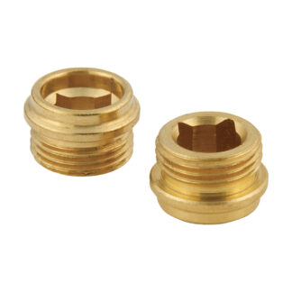 Master Plumber MU-13X Mueller Faucet Seat Replacement, 2 Pack - Brass