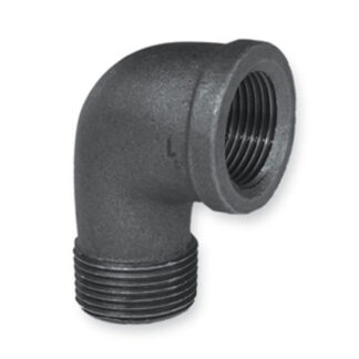Schultz 5520-306 1-1/4" x 90° Street Elbow - Black