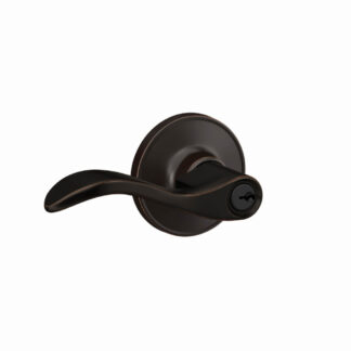 Schlage 18308 Seville Keyed Lever - Aged Bronze