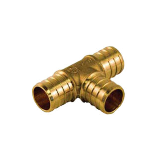 Cathelle 63640 1/2" Lead-Free PEX Tee - Brass
