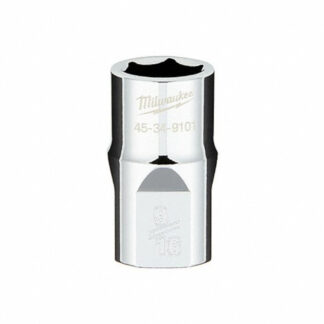 Milwaukee 45-34-9101 1/2" Drive 9/16" SAE 6-Point Socket with FOUR FLAT™ Sides