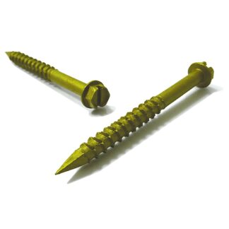 Reliable Fasteners HCS3164VP 3/16"X4" Hex-Head Concrete Screws with Drill Bit, Box of 100