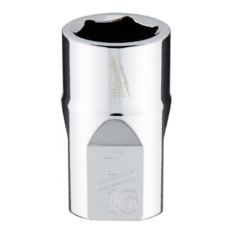 Milwaukee 45-34-9063 3/8" Drive 7/16" SAE Socket with FOUR FLAT™ Sides