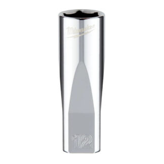 Milwaukee 45-34-9050 1/4" Drive 12mm Metric Deep Socket with FOUR FLAT™ Sides