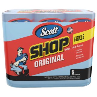 Scott TOWEL SHOP Blue Shop Towel, Box of 6