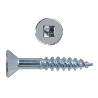 Paulin 197-093 #6X1-1/4" Zinc Flat Wood Screw, Box of 100