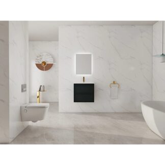 Bagno Italia Boston Vanity + Porcelain Top - Matte Black