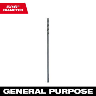 5/16" x 12" Aircraft Length Black Oxide Drill Bit