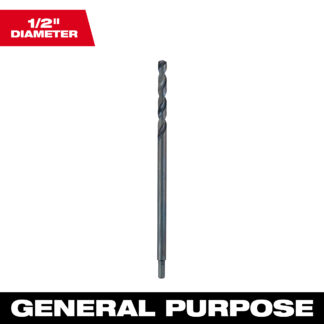 1/2" x 12" Aircraft Length Black Oxide Drill Bit