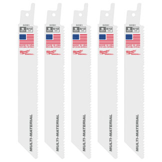 6" 8/12 TPI SAWZALL® Blade for Multi-Material (5 PK)