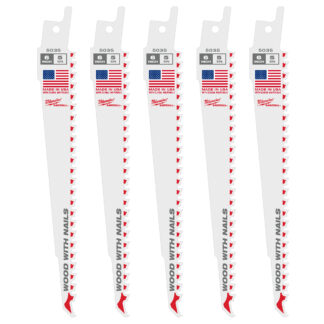 6" 5 TPI SAWZALL® Blade for Wood with Nails (50 PK)
