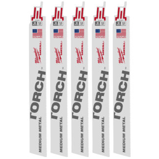 9" 14 TPI TORCH™ SAWZALL® Blade for Medium Metal (5 PK)