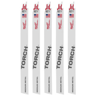 12" 18 TPI TORCH™ SAWZALL® Blade for Medium Metal (5 PK)