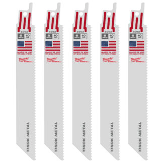 6" 10 TPI SAWZALL® Blade for Thick Metal (5 PK)