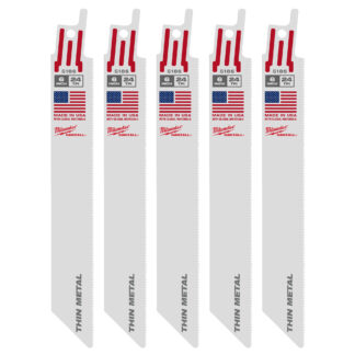 6" 24 TPI SAWZALL® Blade for Thin Metal (5 PK)