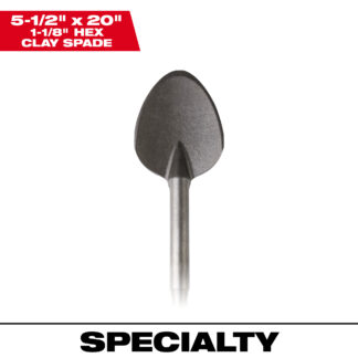 1-1/8" Hex Demo 20" Clay Spade