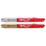 2PK INKZALL™ Silver/Gold Metallic Fine Point Marker