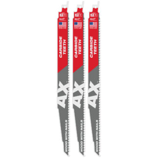 12" 5 TPI AX™ with Carbide Teeth SAWZALL® Blade for Wood with Nails (1 PK)