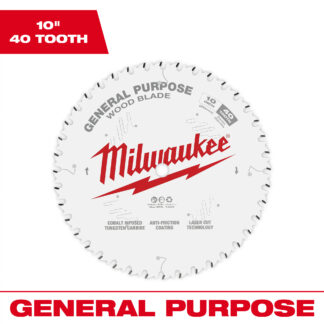 10" 40T General Purpose Circular Saw Blade