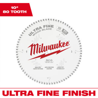 10" 80T Ultra Fine Finish Circular Saw Blade