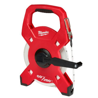 60m/200ft Fiberglass Open Reel Long Tape Measure