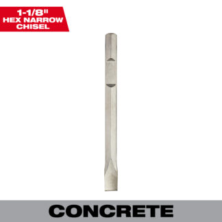 1-1/8" Hex 16" Narrow Chisel