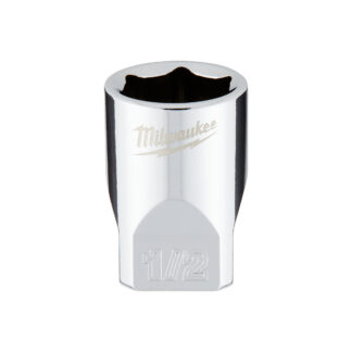 1/4" Drive 1/2" SAE Deep Socket with FOUR FLAT™ Sides