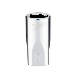 1/4" Drive 9mm Metric Socket with FOUR FLAT™ Sides