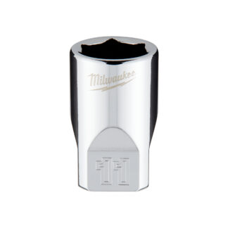1/4" Drive 11mm Metric Socket with FOUR FLAT™ Sides
